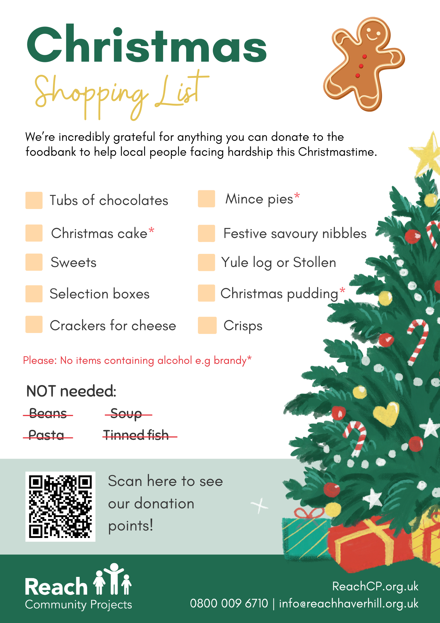 Reach CP Christmas list 2025